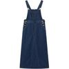 Levis Loose Simple Fashion Comfortable Overalls Women Overalls Dark-Blue 001BY-0001