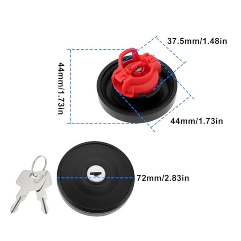 Car Maintenance Lug Diameter 45 Mm Car Fuel Cover Compatible With Various Models Enhanced Security Maintenance-free Design