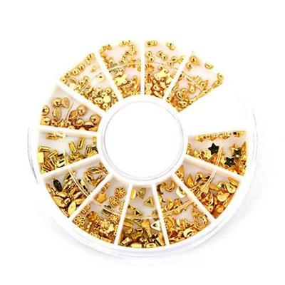 Material Resin Nail Art Gold Deco Parts
