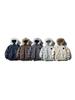 RUIIENRS X NEOISM 2025 Winter Hooded Stand Collar Distressed Fur Collar Down Jacket YR25616