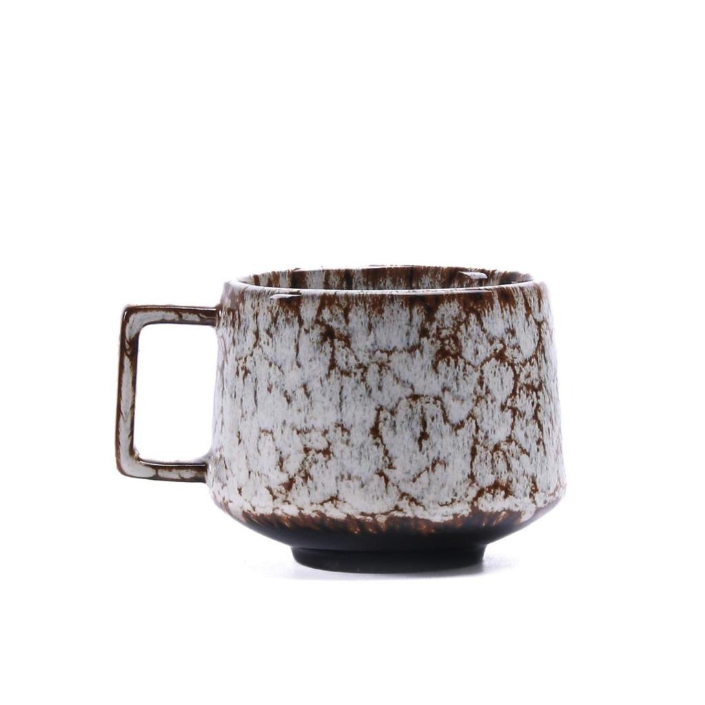 Retro Style 175ml Ceramic Coffee Cup with Handle for Home or Office