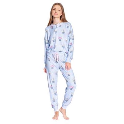 PJ Salvage Womens/Ladies French Bulldog Pyjama Set