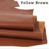 Flat weave cowhide leather material, top layer brown sofa seat cushion, headboard soft package, car seat leather fabric, fine gr