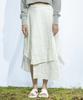 Object Museum Summer Jacquard Wrap Skirt Ouosk001-Wt