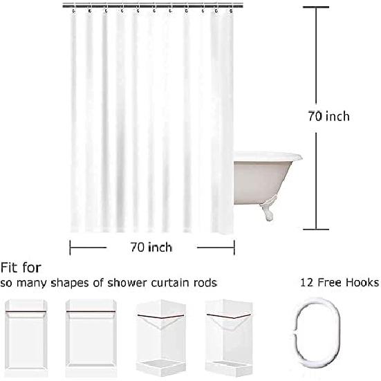 New York Shower Curtain City Night View Cyberpunk Cityscape Skyline Building Scenery Fantasy Bathroom Curtains with Hooks