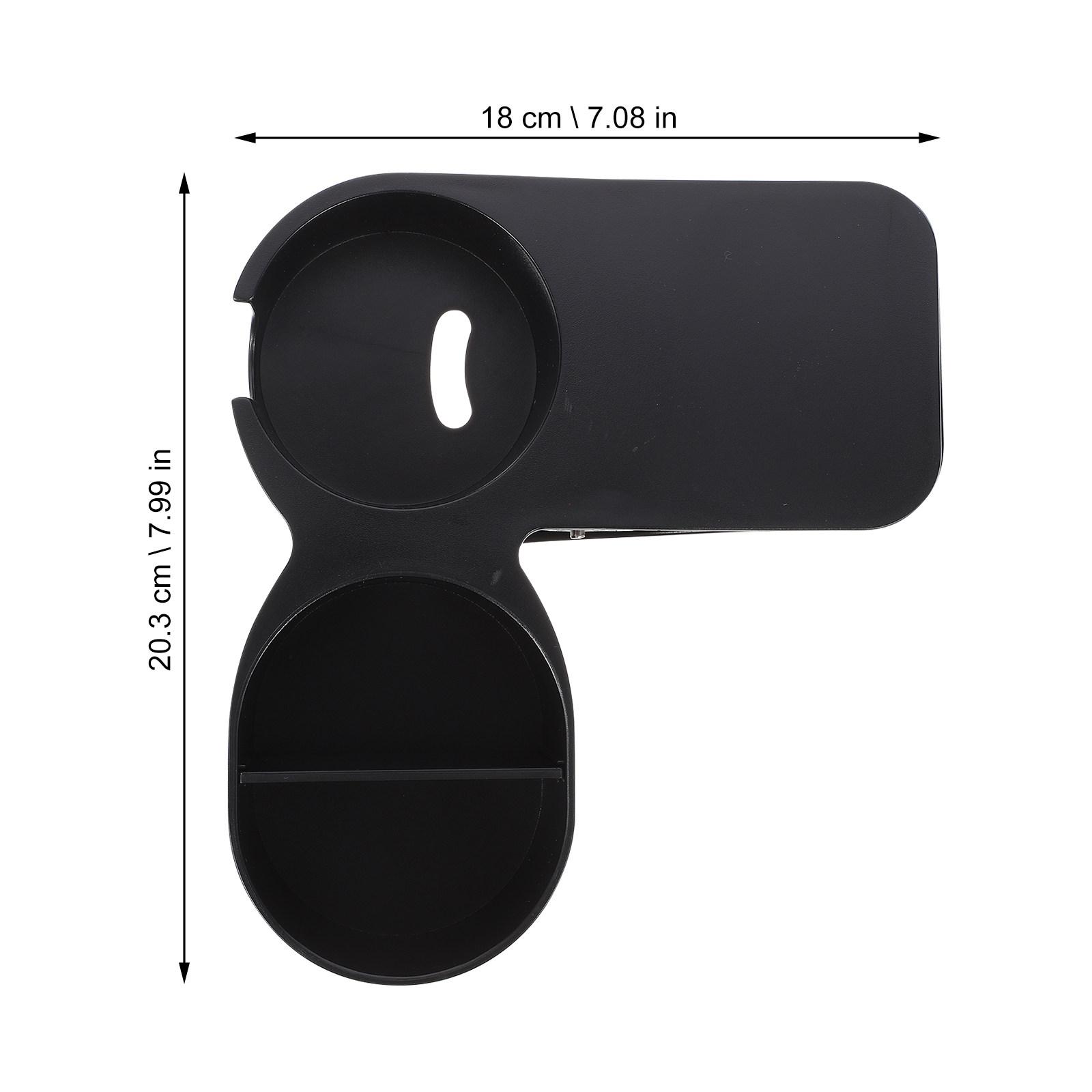 

Multifunction Cup Holder Clip Black Desk Side Clamp for Mug Phone Cosmetics Storage Space Saving Table Gadget for Office Use чёрный