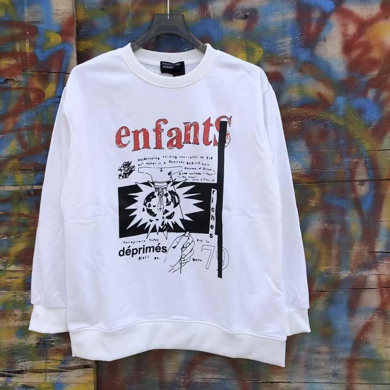 Mens Vintage Washed Distressed Cotton Hoodie Loose Fit Round Neck Streetwear Sweatshirt