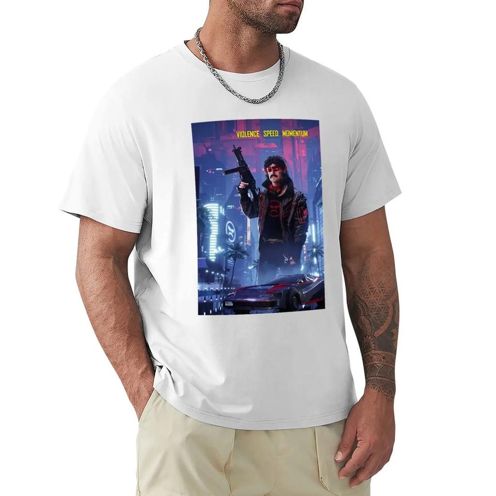 Dr Disrespect T-Shirt summer top oversized Short sleeve tee