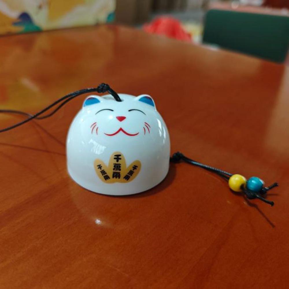 Japanischer Glückskatzen-Keramik-Windspiel Keramik Raumwand-Anhänger Handyzubehör