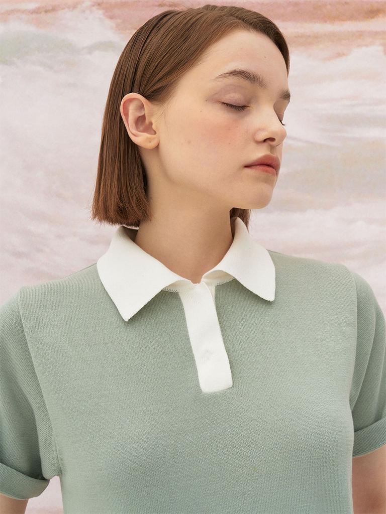 Ed Mang 5S Organic Cotton Knit Top - Mint