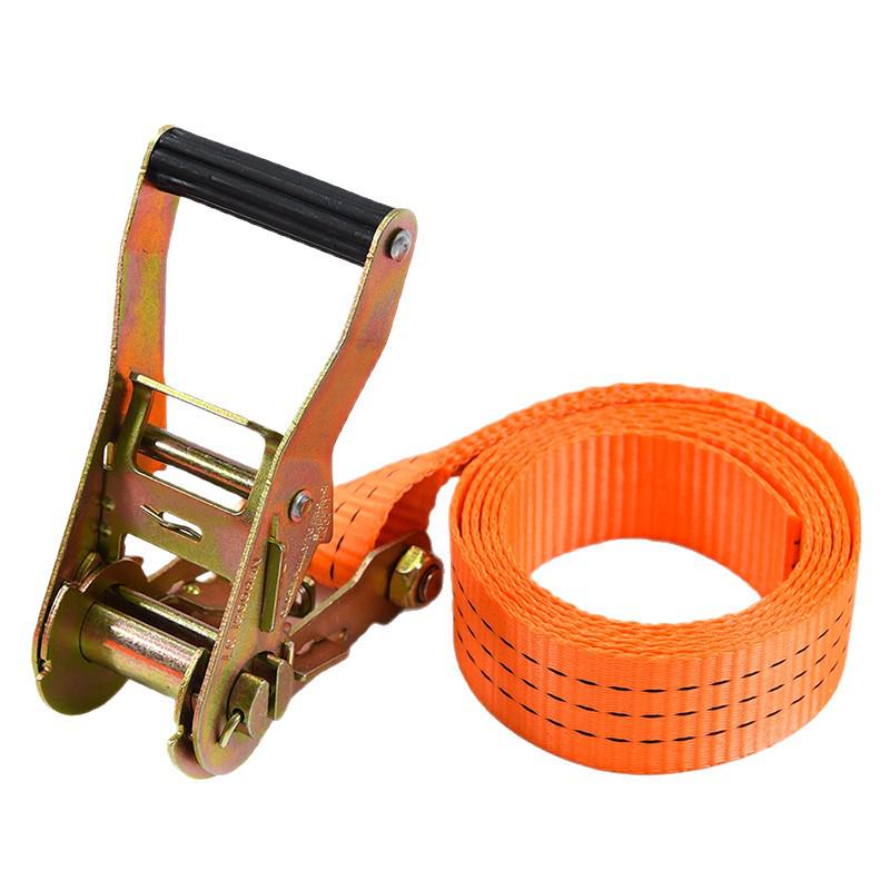 Hookless Ratchet Tie-Down Strap for Towing, Outdoor Fastening, and Car Rescue