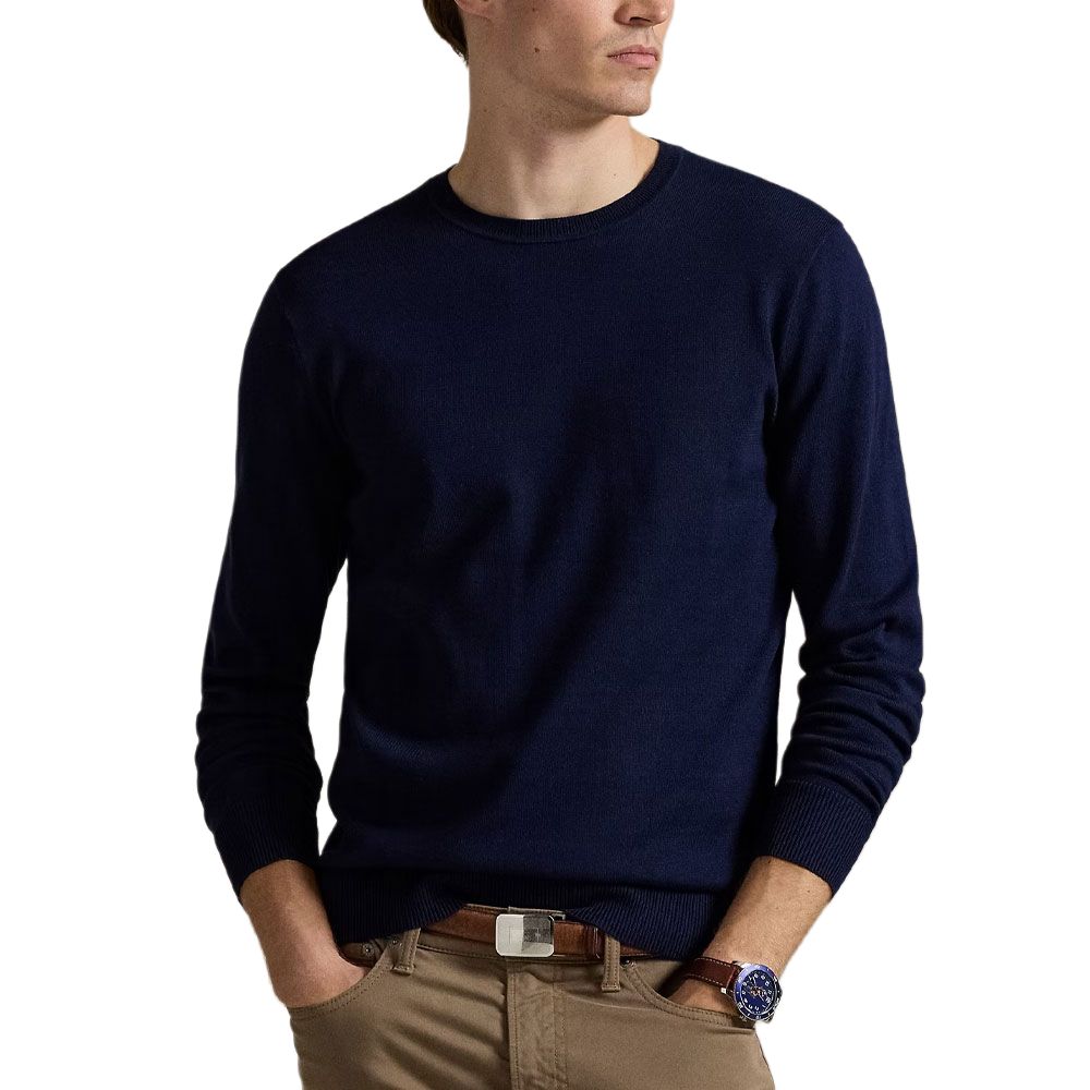Polo Ralph Lauren FW25 Strickwaren Standard Herren Helles Marineblau 710981739-001