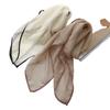 Solid Color Square Scarf Women's Scarf Versatile Decorative Scarf Thin Hair Scarf