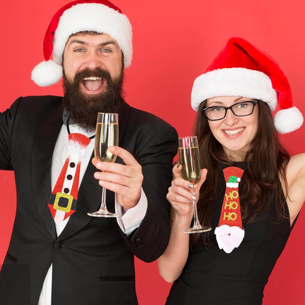 Christmas Festive Kids Tie With Cheerful Santa Reindeer And Snowman Designs For Fun Holiday