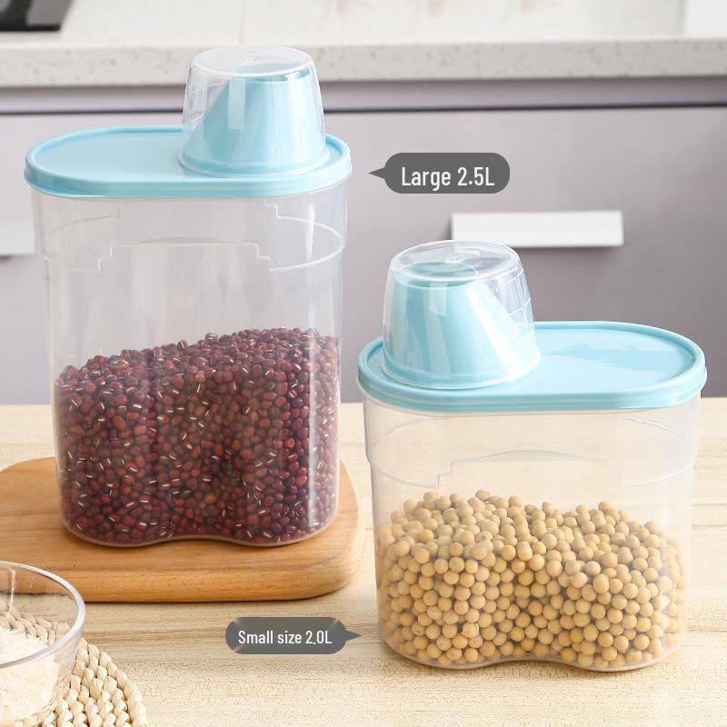 Transparenter Kunststoff-Getreidelagerbehälter, feuchtigkeits- und insektenfest