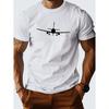 Flight Pure Cotton Mens Tshirt Comfort Fit 00 Cotton Crew Neck Tee With Geometric Pattern Short Sleeves