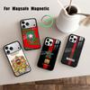 M-Morocco F-Flag Phone Case For iPhone17,16,15,14,13,12,11 Plus,For Magnetic Wireless Charge Cover