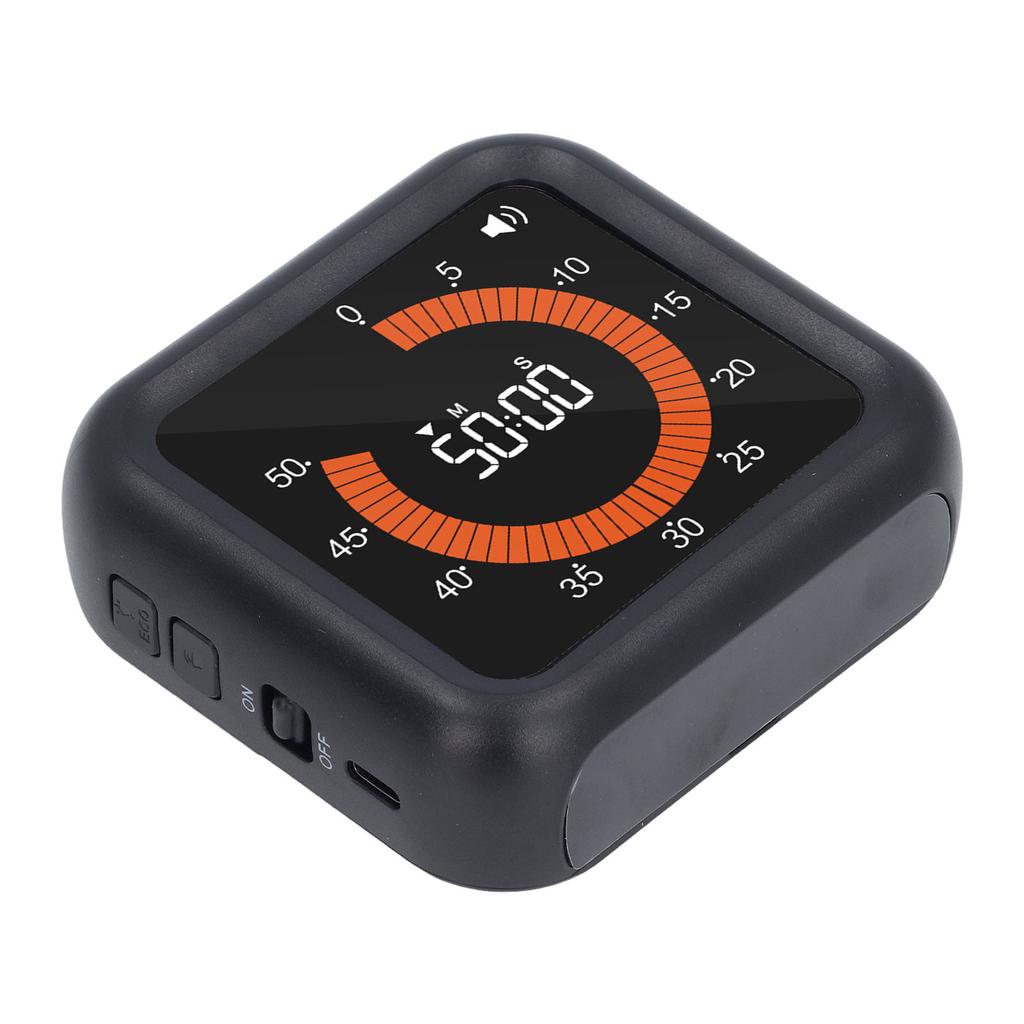 Visual Timer Silent Rechargeable Magnetic Back Countdown Up Digital Timer with Stand for Study