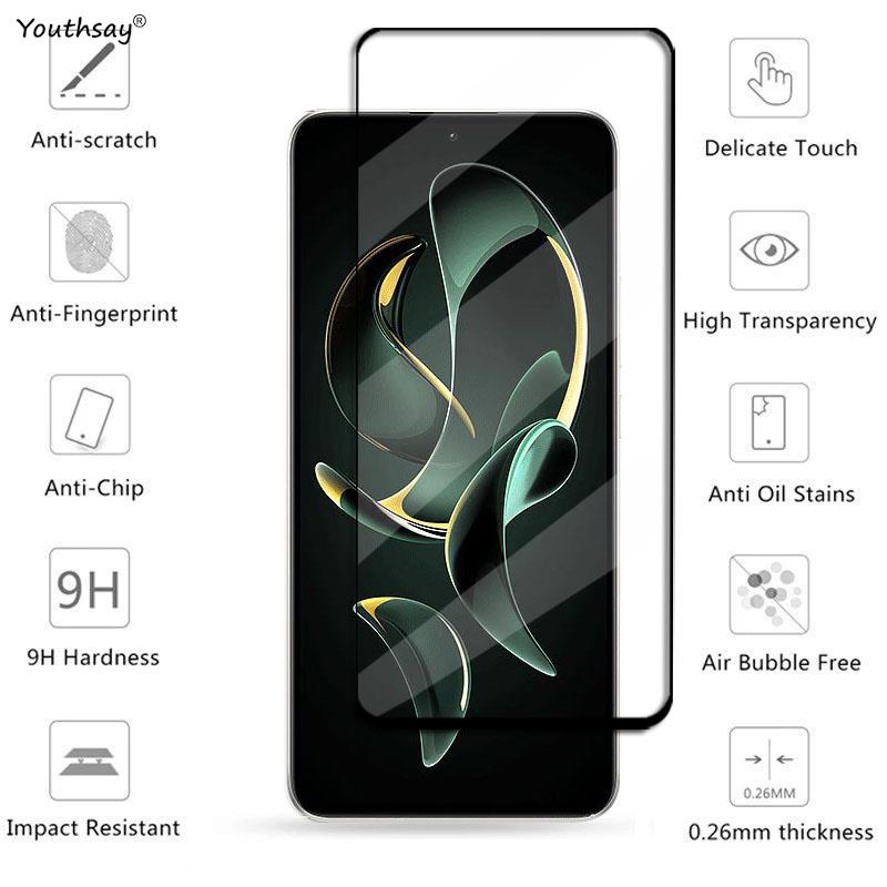 4Pcs Glass For Xiaomi 13T Tempered Glass Xiaomi 13T 12T Pro 13 14 Screen Protector Protective Phone Lens Film Xiaomi 13T Pro