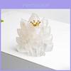 Natural Crystal Resin Crown Nine Tails Fox Desk Ornament For Home Office Decor Gift