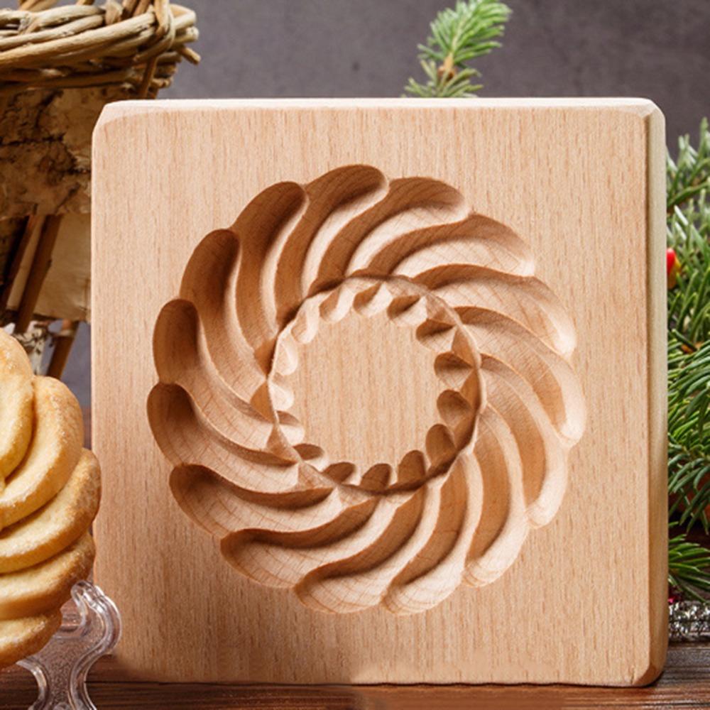 

Hand Press Jam Cookie Molds Carved Biscuit Molds Wooden Cookie Cutter Pastry Style G