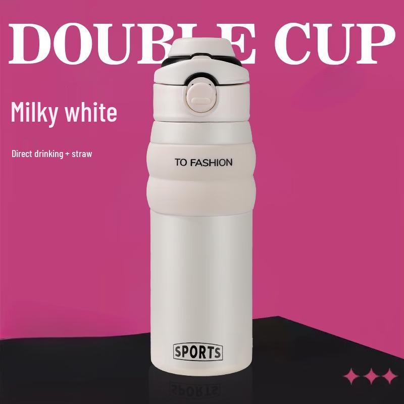 Shangqi Dual-Drink Insulated Sports Water Bottle