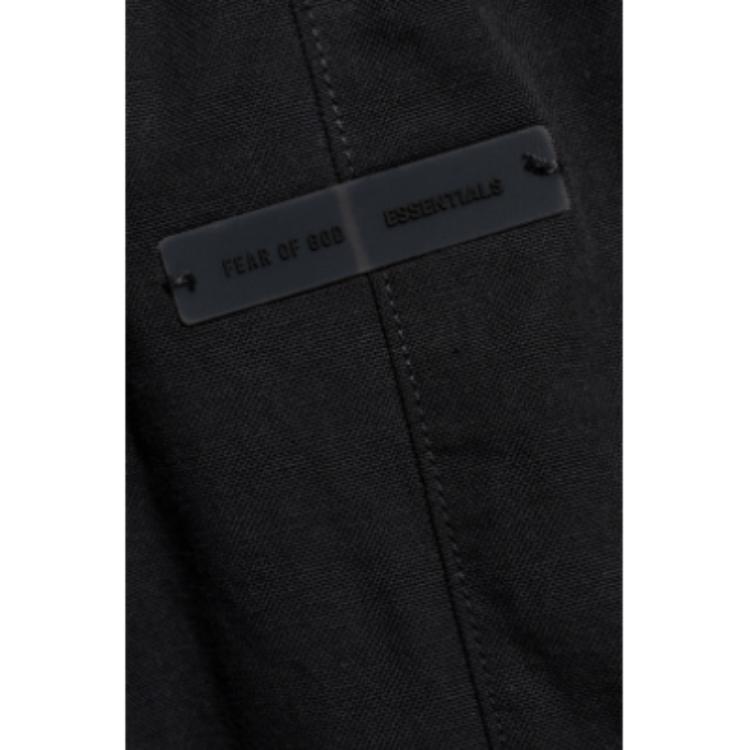 Fear of God Essentials SS25 Oxford Relaxed Track Pants Men Pants Jet-Black 130SP258140F