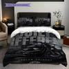 Elegante Biancheria da Letto Personalizzata per la Cultura delle Moto(1 * copripiumino + 2 * federa, senza nucleo) Set biancheria da letto Regalo di Natale per compleanno Morbido e confortevole