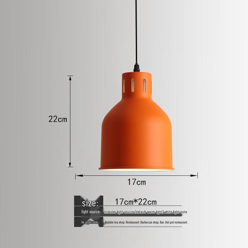 Orange Nordic Industrial Pendant Light for Restaurants & Bars