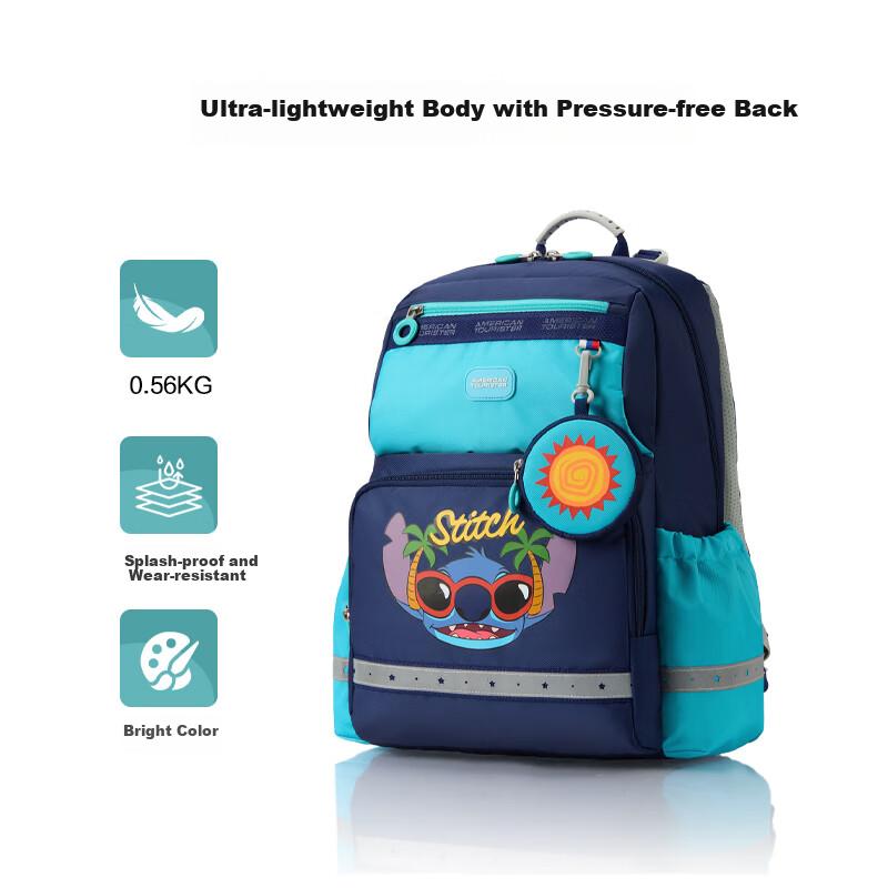 AMERICAN TOURISTER Comfortable Student Backpack for Grades 3-4, Children's Antibacterial Lightweight