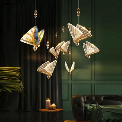 Moderne Schmetterlings-LED-Pendelleuchten für das Nachttischschlafzimmer Hängeleuchten Innenleuchter für die Küche zu Hause