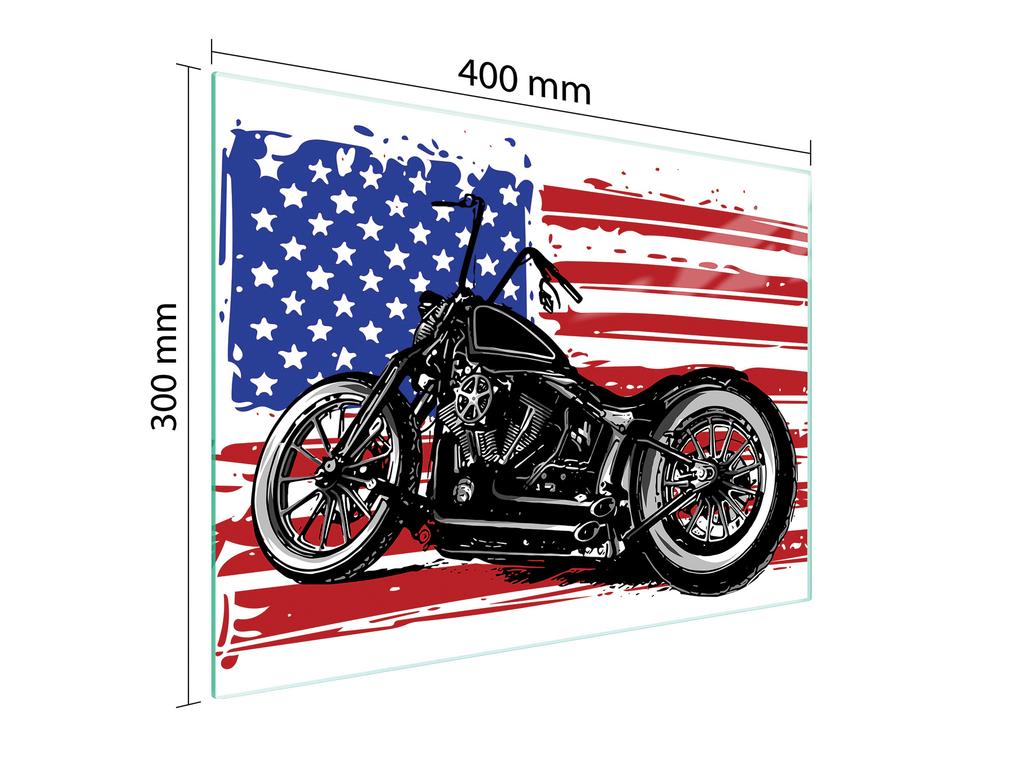 SZKLANA DESKA DO KROJENIA 40x30 MOTOCYKL