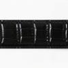 [Ogier] Men's Belt - Genuine Leather - Cowhide - Crocodile Embossed - Free Size (Adjustable) - Made In Japan - KE21283-19-BLACK Black