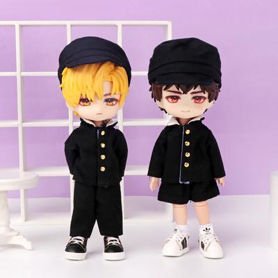 Doll Clothes Japanese School Uniform Suit Dress Up For Outfit Daily Casual Accessories Children Diy OB11 1/12 Kid Friendly Entertaining Fun Play Safe