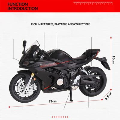 1:12 QJMOTOR 600RS Simulation Alloy QJ Motorcycle Model Exquisite Ornament Sound and Light Model Boy Toy Car Gift