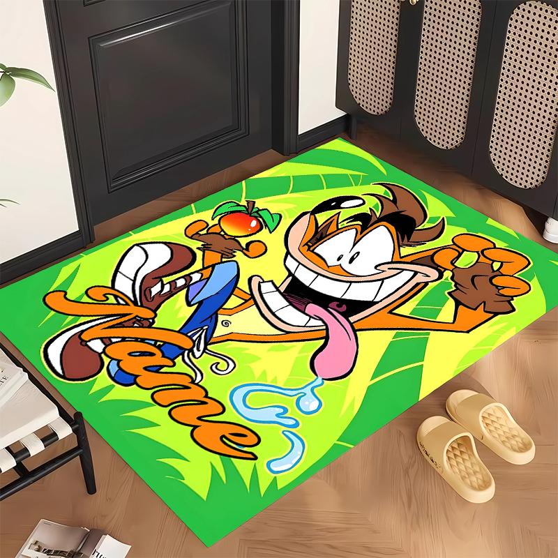 Crash Bandicoot (5) Personalizowany dywanik biurowy z imieniem Stylowa dekoracja do salonu, sypialni, kuchni