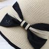 Korean version of trendy women's summer beach resort beach hat sun hat foldable sunscreen sunshade bucket hat straw hat