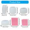 Vase Silione Molds for Room Decoration, Striped Silicone Tealight Holder Molds for Tealight Holder Candlestick Stand