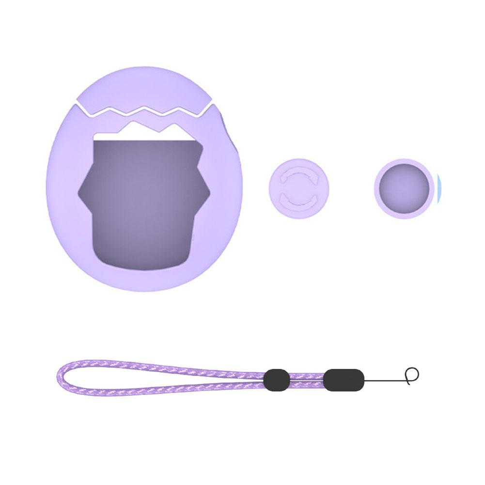For Tamagotchi Paradise Silicone Protective Case Drop-resistant And Scratch-resistant Solid Color Shell With Anti-lost Strap