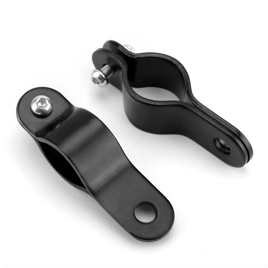 30-35mm Black Adjustable Motorcycle Bull Bar Light Foglight Mount Bracket Clamp