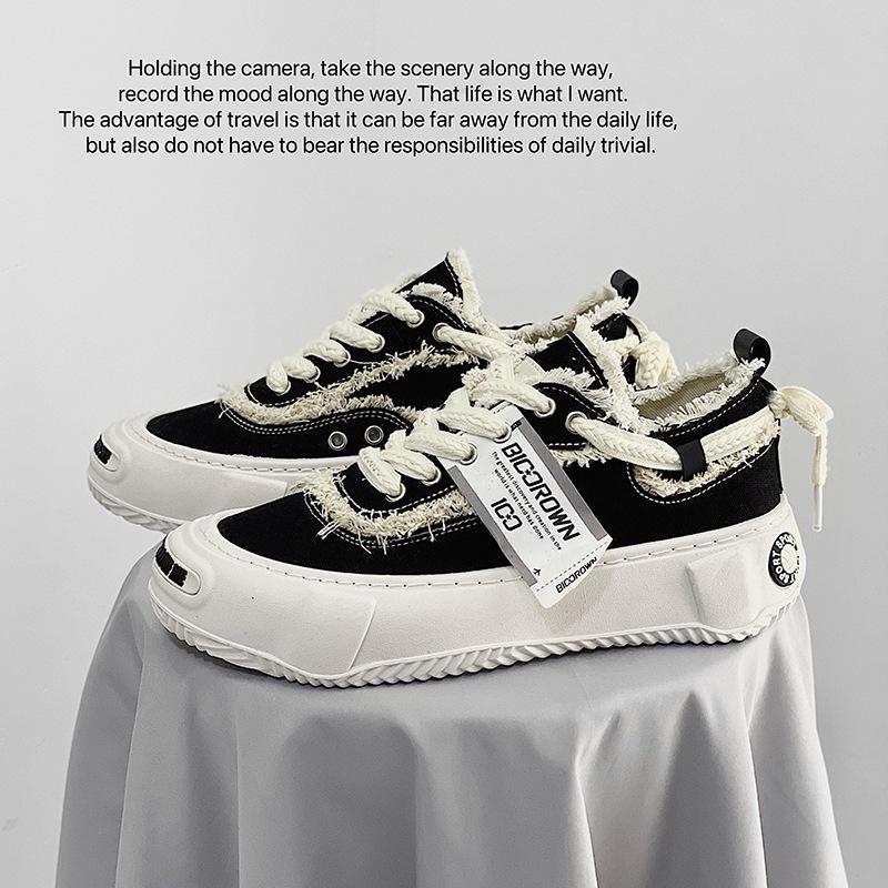 

Новая коллекция мужской обуви низкие платформенные туфли хлебцы парусиновые туфли туфли звезда нищий 44