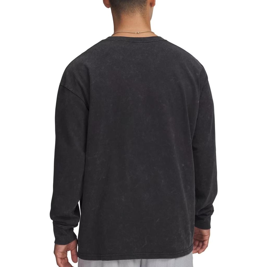 Under Armour Heavyweight Long Sleeve Crew Neck T-Shirt Men Tops 6007948-001