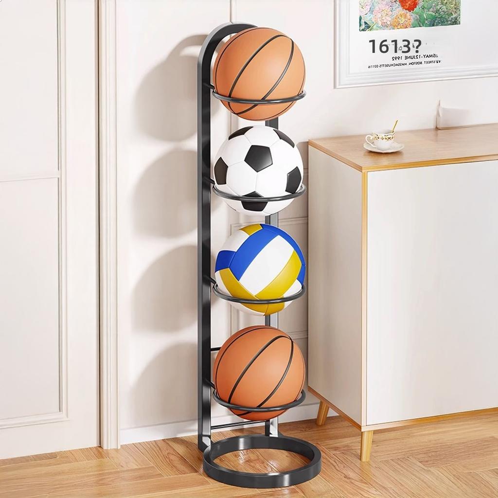 Basketball Ball Storage Rack Stable Freestanding Ball Storage Holder for Storage Volleyball Football Basketball