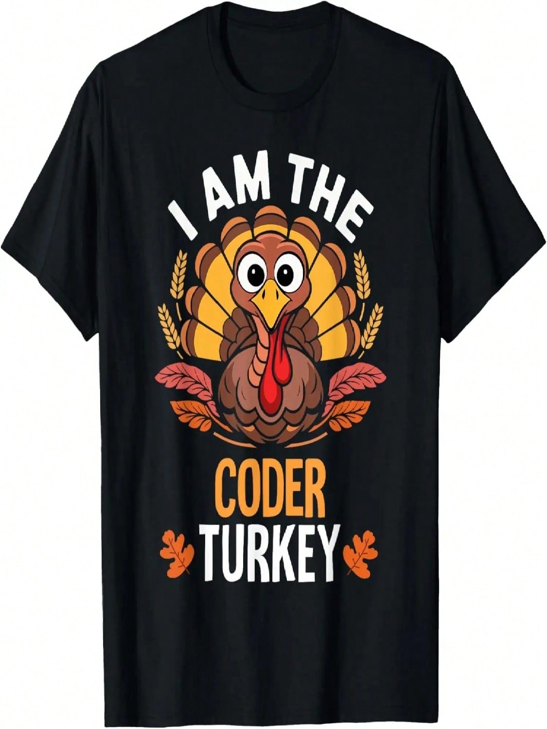 Thanksgiving I m The Coder Turkey Funny Matching T-Shirt S