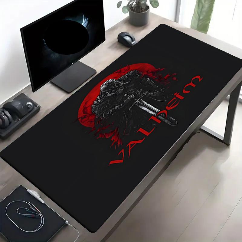 Valheim Print Mouse Pad, Anti‑Slip Desktop keyboard Mat, for PC Laptop Gaming Working Daily Use, Cool Festival Birthday Gift