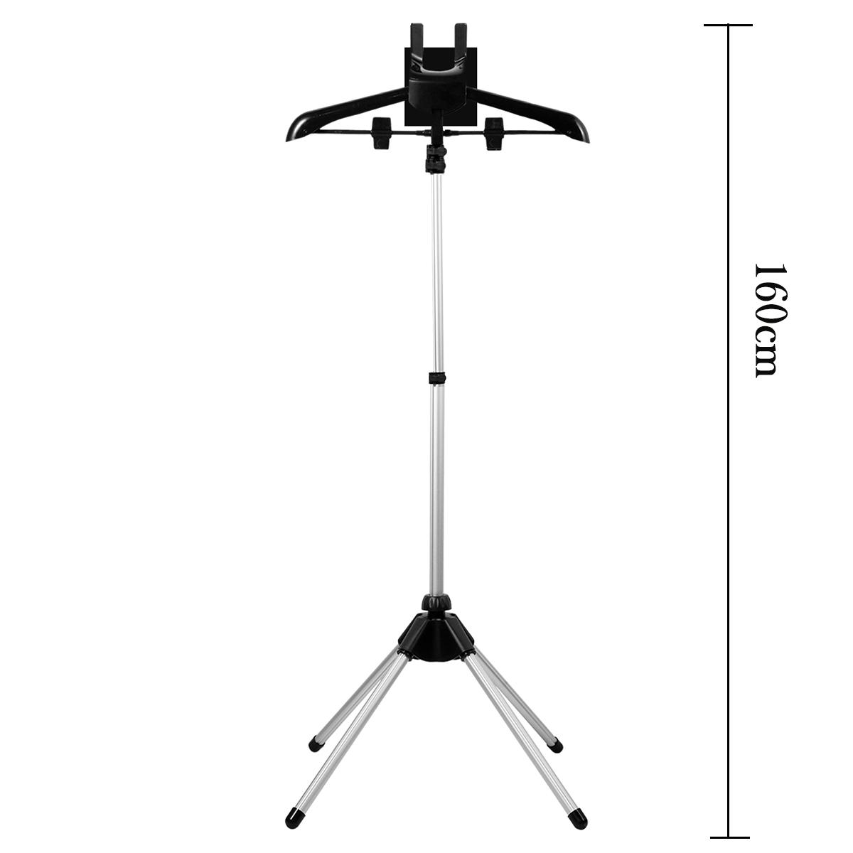 

Підставка для відпарювача Телескопічна праска Парова вішалка для одягу 85-160 см Регульована висота Складна для підвішування Прасувальна вішалка для одягу