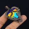 Multi Color Druzy Pendant, 999 Copper Wire Wrapped Gemstone Jewelry, Handmade Pendant, For Mother Day