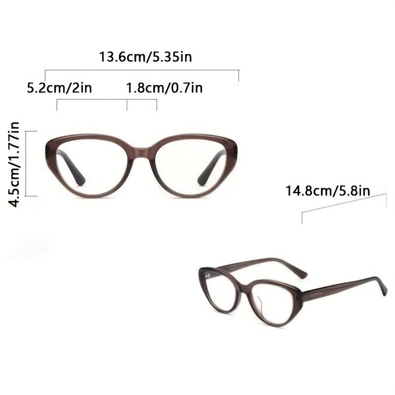 Chic Cat Eye Blue Light Blocking Glasses In Tea Brown Anti-Eyestrain for Comfortable Fit Ideal for Office Gaming Everyday Use
