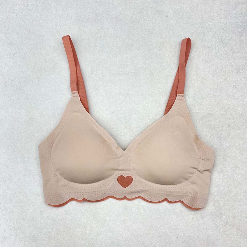 Love Girls Underwear Color Collision Sexiness Thin Seamless Underwear Seamless Bras for Woman Beautiful Backless Underwire Gathering Sports Bra