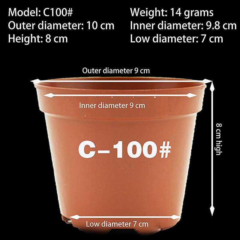 7.5/9/10.5/11.5Cm Circular Plastic Flowerpot, Plant Nursery, Small Flower Pot, Potted Plant
